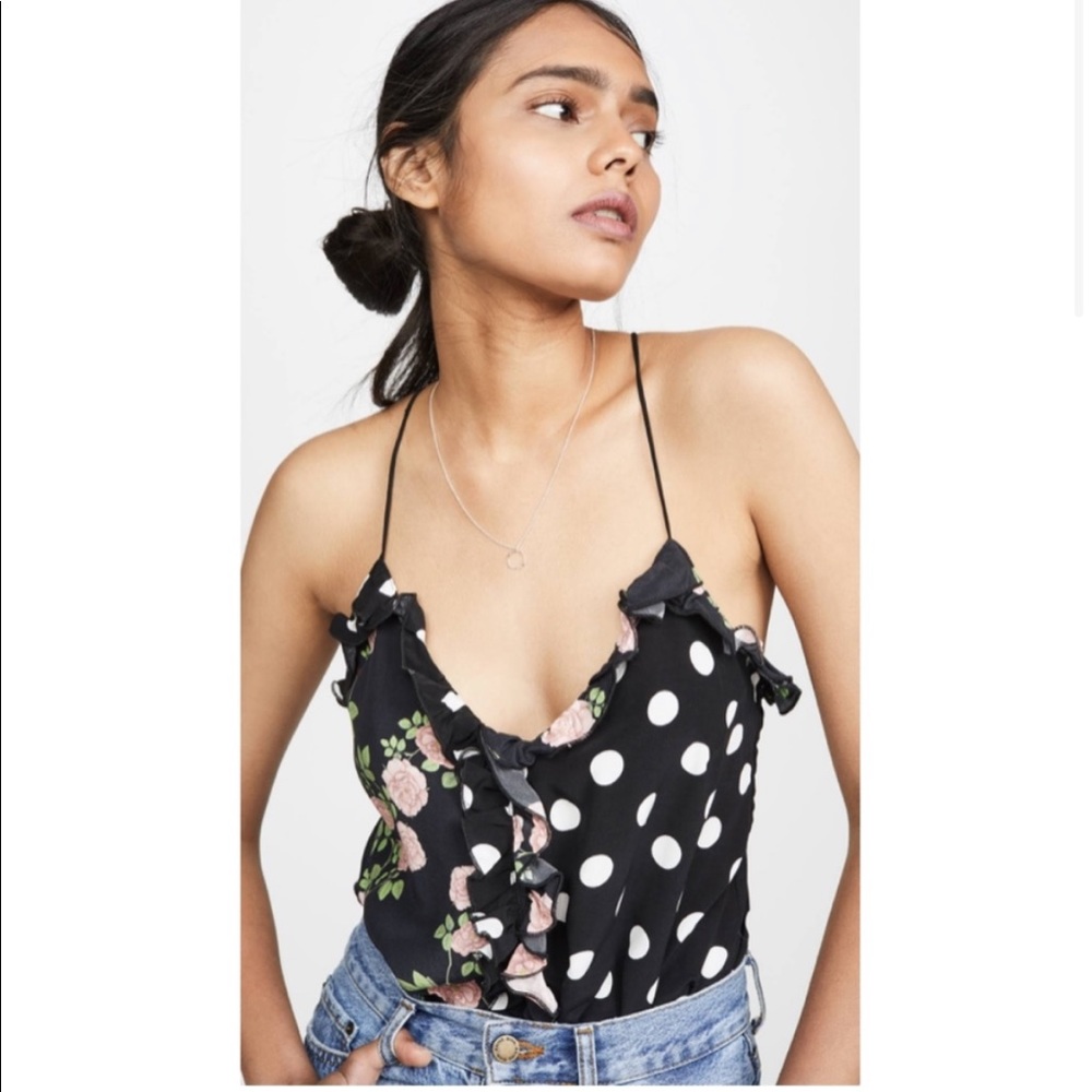 For Love&Lemons | dual pattern tank with tie detail - Picture 3 of 8